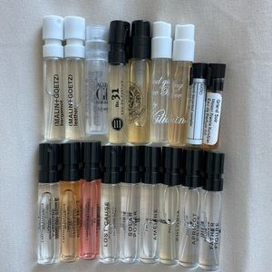 Lot of 18 Designer Niche luxury perfume samples 0.7-2ml size